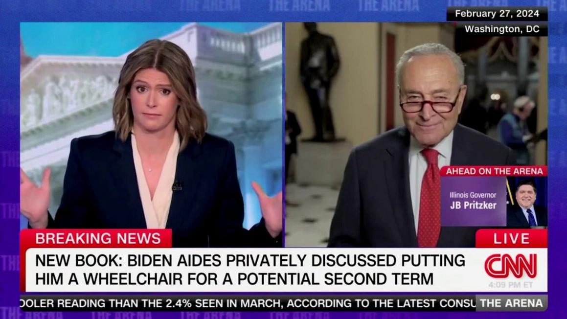 Schumer né tránh câu hỏi về vai trò trong việc che đậy tình trạng của Biden, khăng khăng ‘nhìn về phía trước’