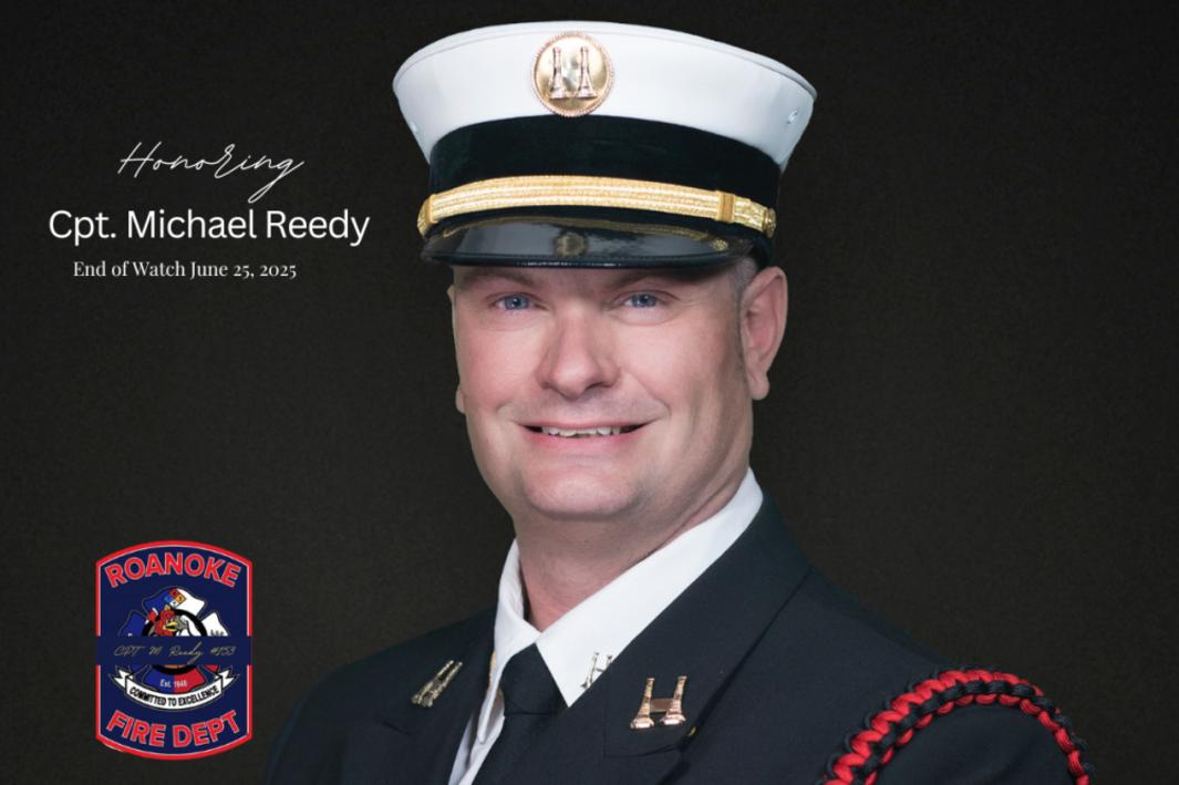 Đội trưởng Cứu hỏa Roanoke Michael Reedy, người đứng đầu đội giáo dục an toàn phòng cháy chữa cháy cho trẻ em, đột ngột qua đời