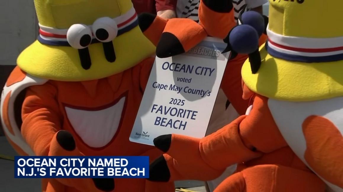 Ocean City được vinh danh là bãi biển được yêu thích nhất New Jersey năm 2025