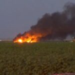 Phi công an toàn sau khi chiến đấu cơ quân sự rơi ở Fresno
