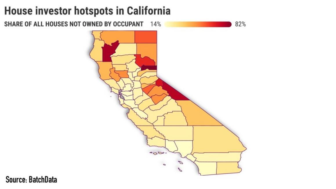 House investor hotspots in California