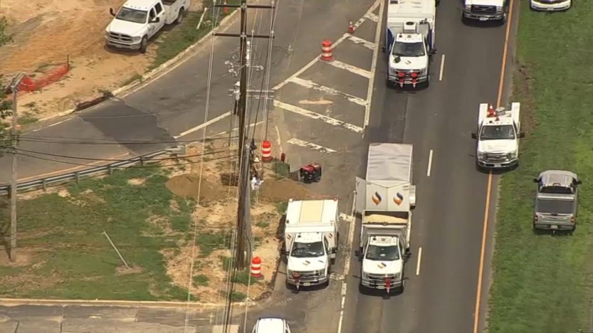 Washington Township gas line rupture