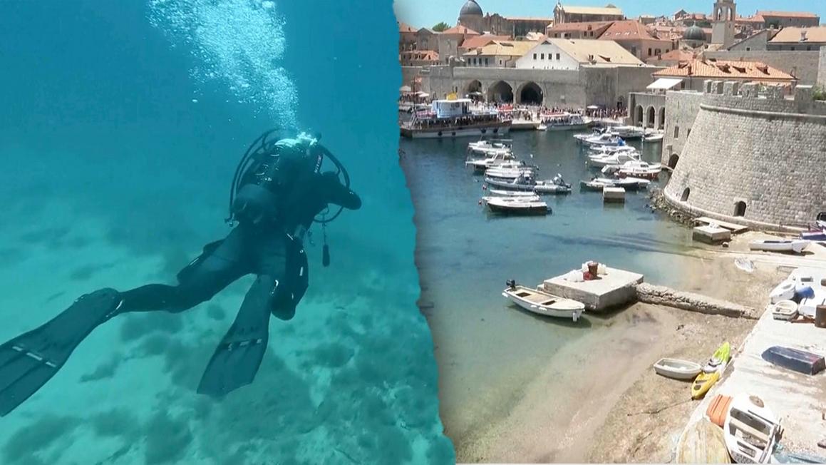 Tàu cổ 18 thế kỷ phát hiện dưới cảng Dubrovnik