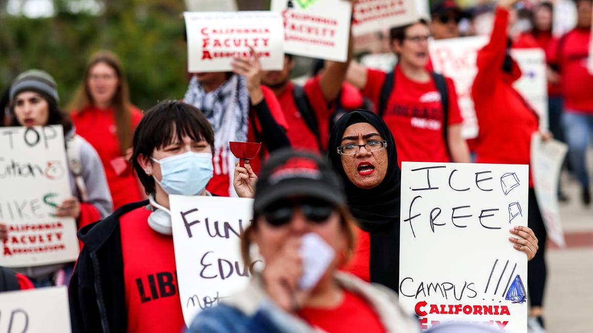csu campus protest photo