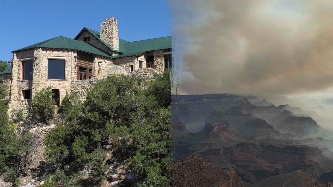 grand canyon lodge fire split