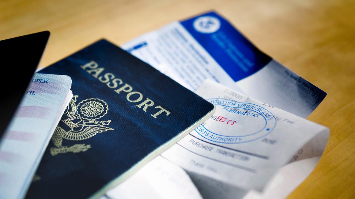 passport and visa travel picture
