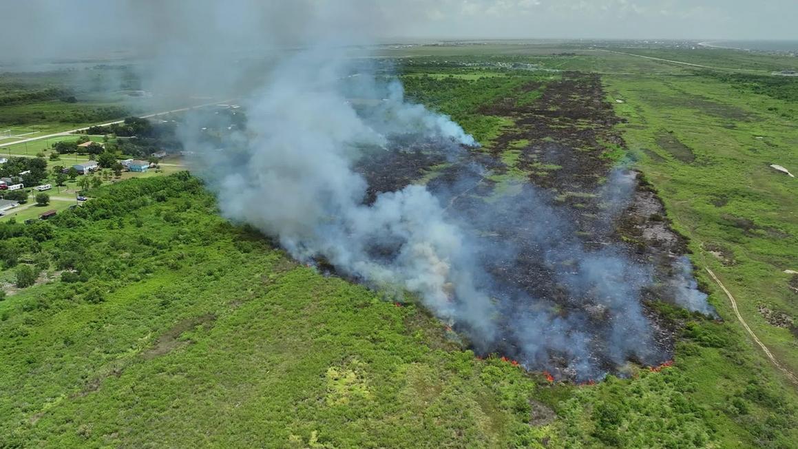 port bolivar bird sanctuary fire