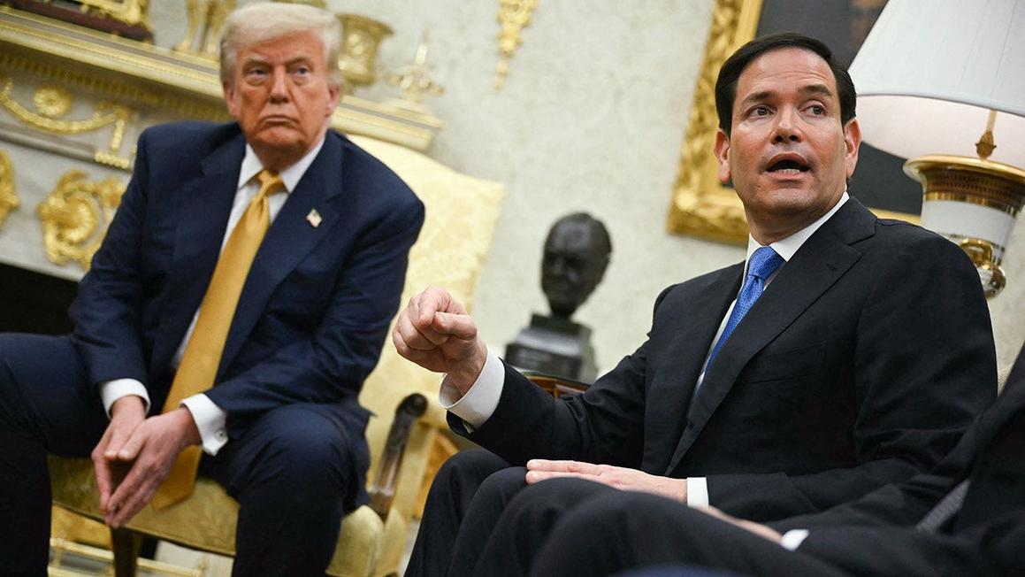 rubio sits with trump 1