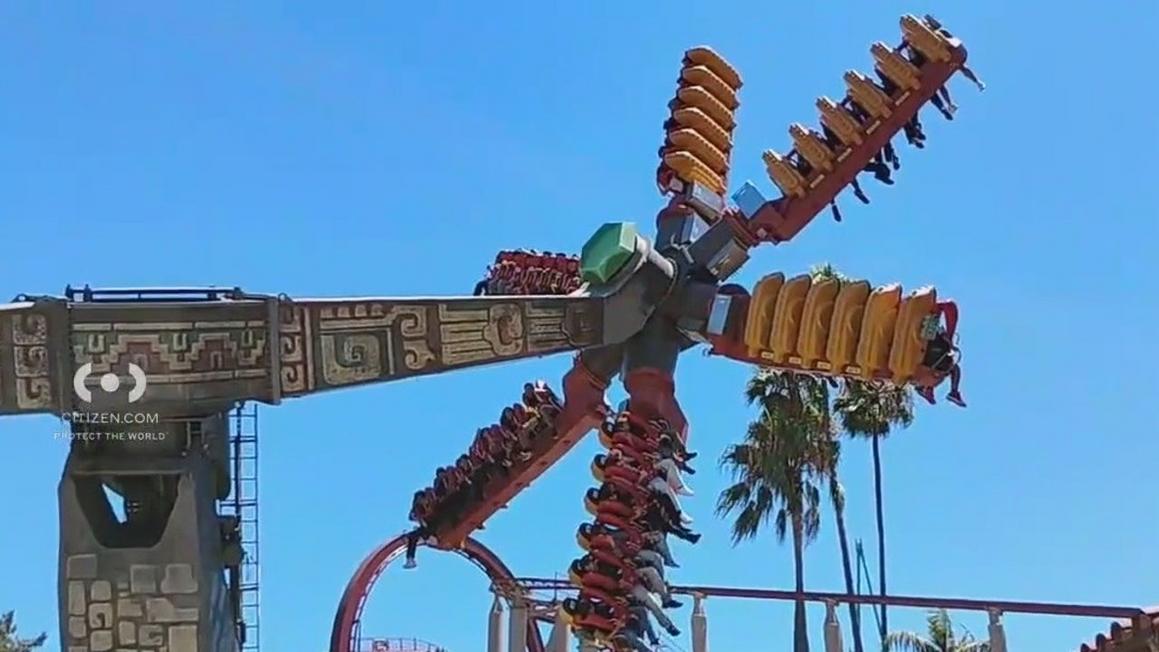 sol spin knotts berry farm ride malfunctions citien video