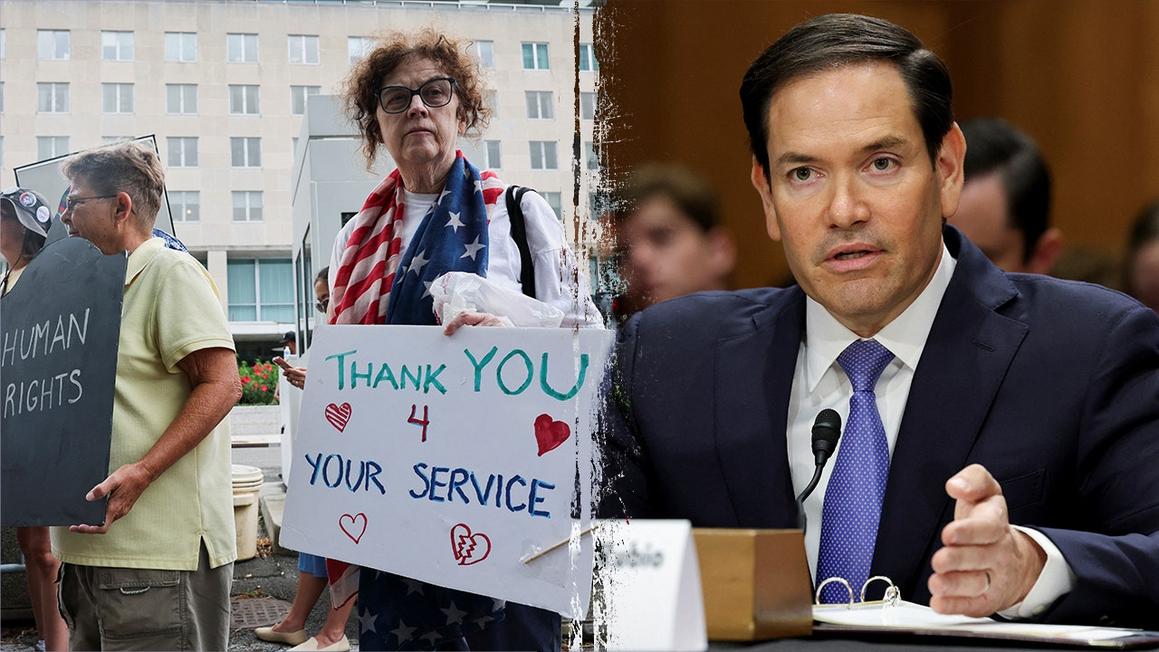state protests rubio