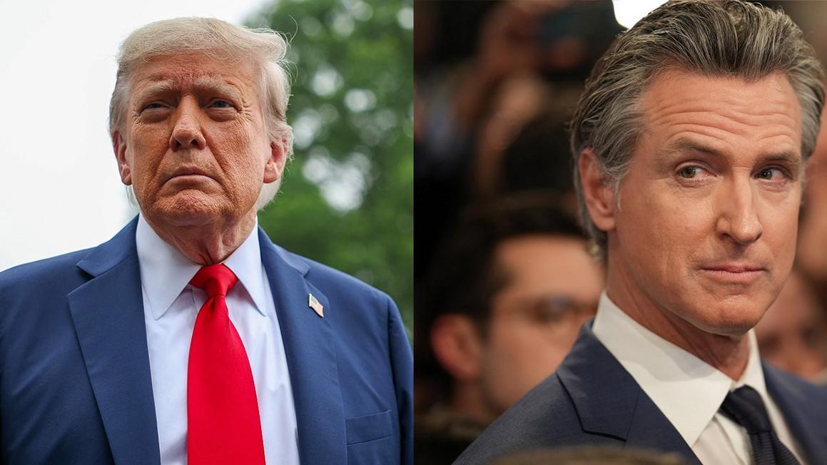 trump newsom