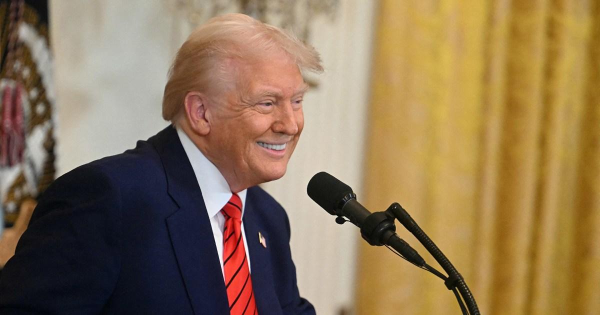 trump smiles east