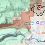 California: Cháy rừng lan nhanh gần Susanville, lệnh di tản được ban hành