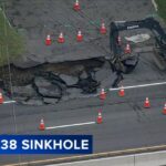 Hố tử thần xuất hiện trên Quốc lộ 38, Burlington County
