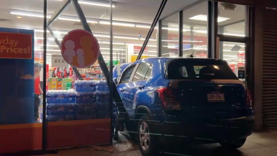 car into dollar store