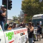 Protest in Downtown LA Following ICE Raid at Home Depot