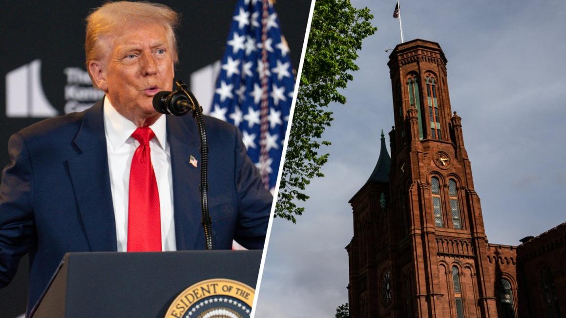 getty donald trump smithsonian castle