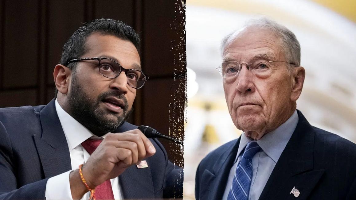 kash patel chuck grassley split