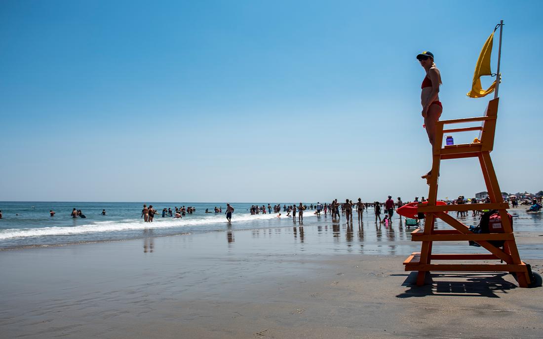 lifeguard on duty at hampton beach