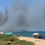 Lính cứu hỏa Maui ứng phó với cháy rừng ở Ka’anapali