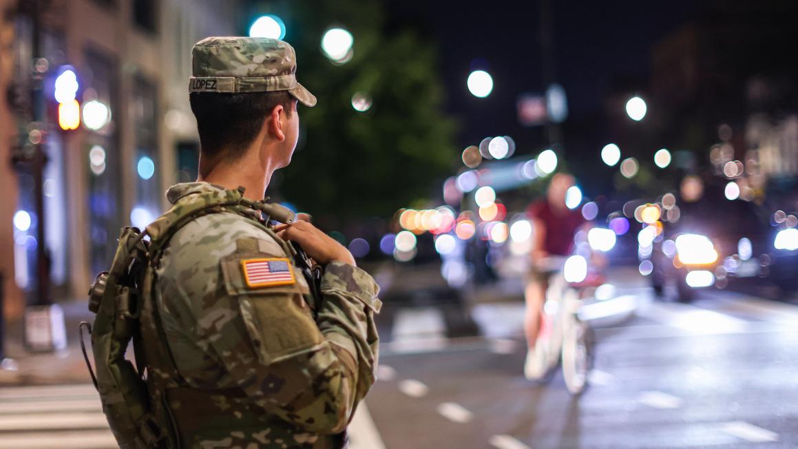 national guard downtown city dc