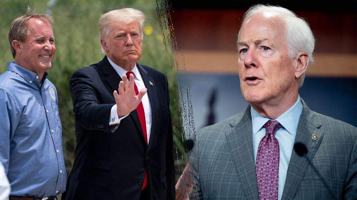 paxton trump cornyn split