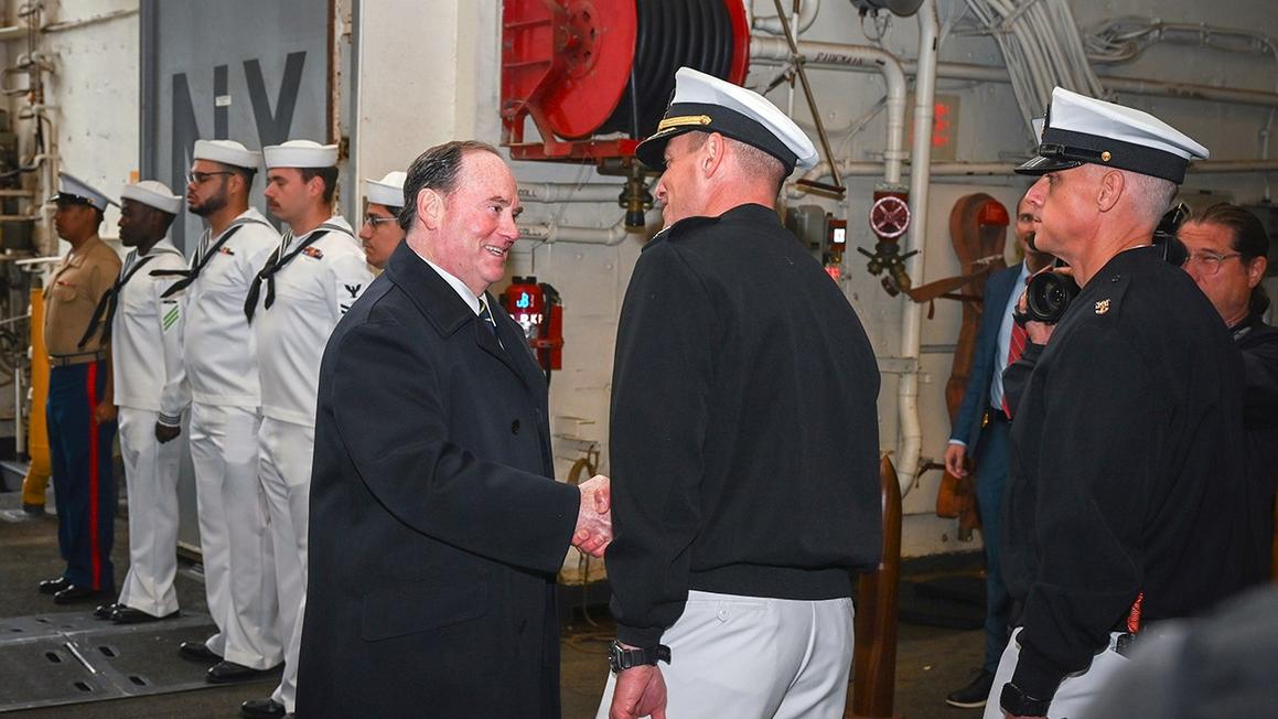 secretary phelan shaking hands
