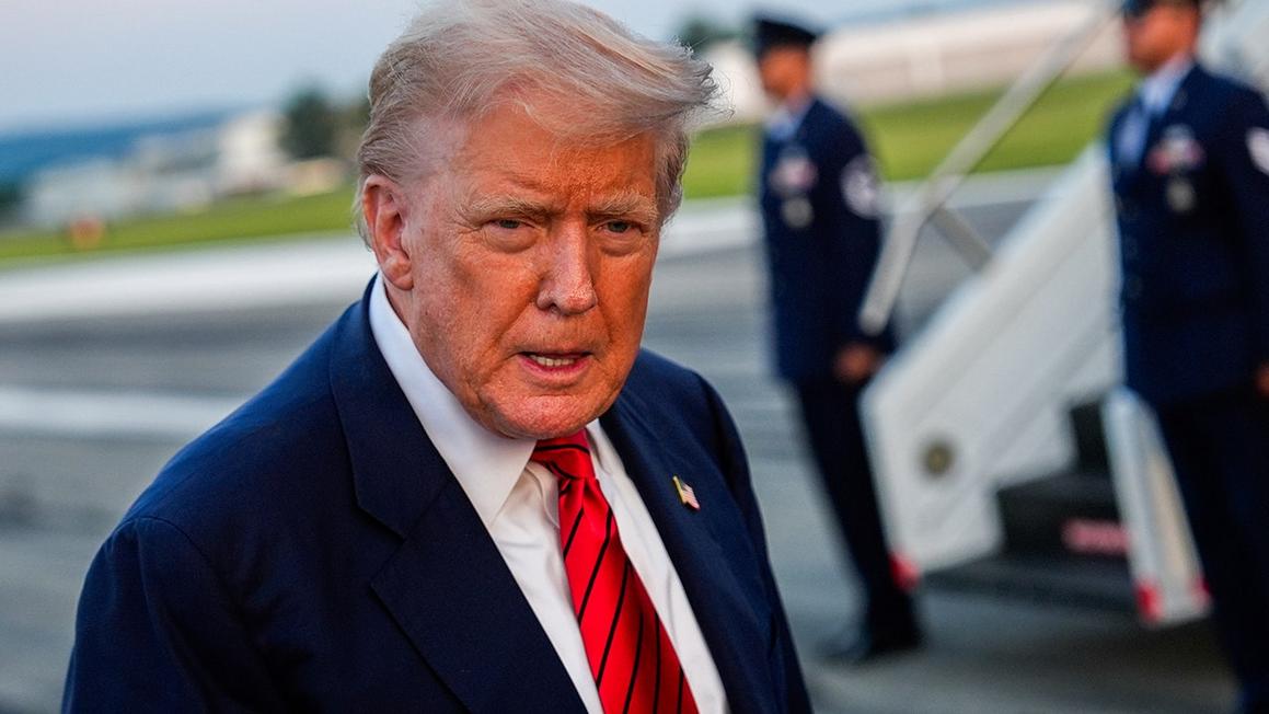 trump answers reporters allentown pa