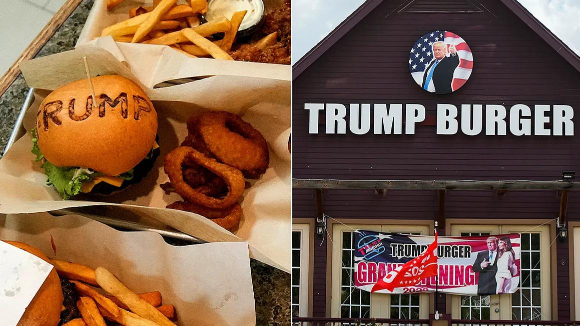 trump burger split